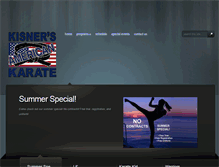 Tablet Screenshot of kisnerskarate.com
